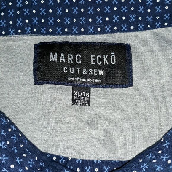 Marc Ecko Cut & Sew Button Down Dress Shirt XL - Picture 4 of 6